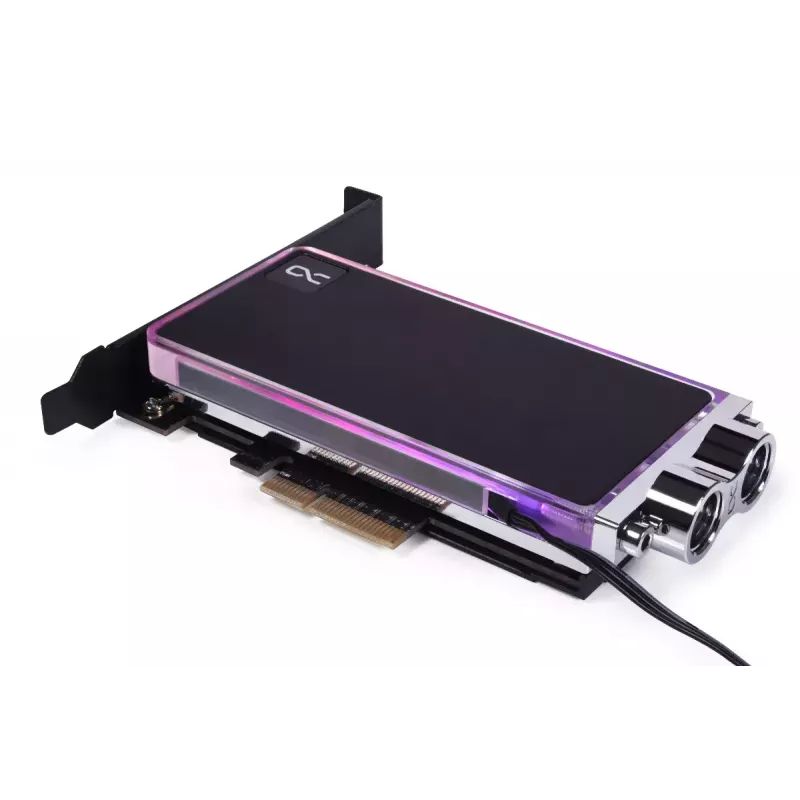 Alphacool Core M.2 NVMe PCIe 5.0 Flüssigkeitskühler mit Backplate