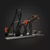 Asetek Gaming Pedale 40-010-0000002 — Kabelgebundene PC-Pedale, Aluminium-/Bronzegehäuse, Schwarz/Orange/Weiß
