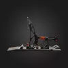 Asetek Gaming Pedale 40-010-0000002 — Kabelgebundene PC-Pedale, Aluminium-/Bronzegehäuse, Schwarz/Orange/Weiß