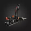 Asetek Gaming Pedale 40-010-0000002 — Kabelgebundene PC-Pedale, Aluminium-/Bronzegehäuse, Schwarz/Orange/Weiß