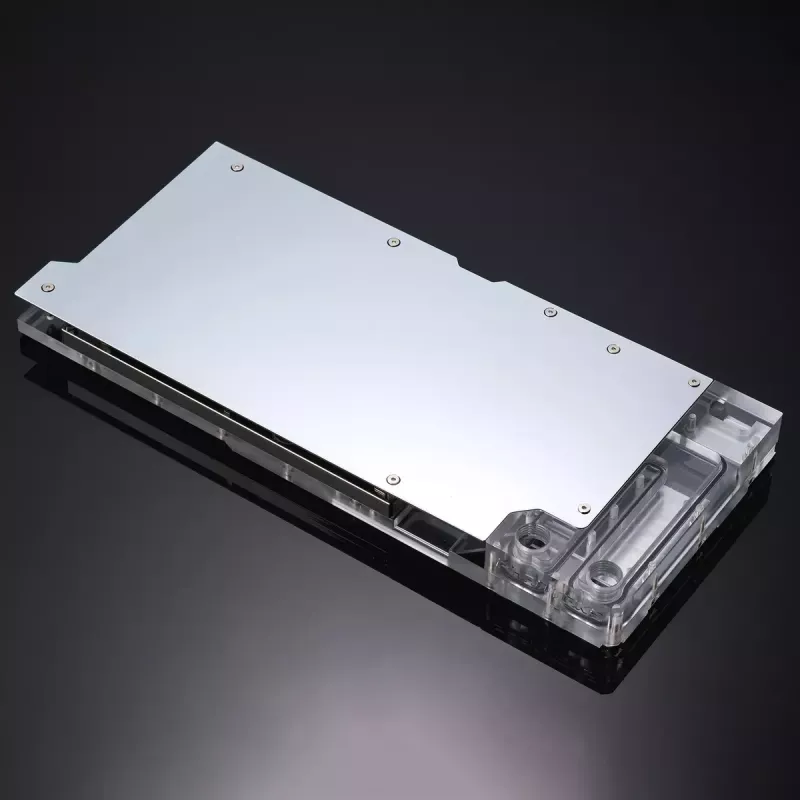 Wasserblock + Backplate Phanteks Glacier G40 Acrylic Copper Grau Transparent