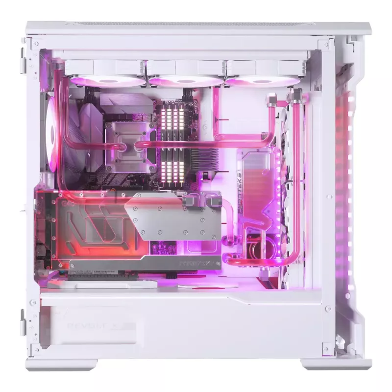 Wasserblock + Backplate Phanteks Glacier G40 Acrylic Copper Grau Transparent