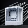 Computergehäuse Jonsbo D400 Midi Tower ATX Tempered Glass – Weiß