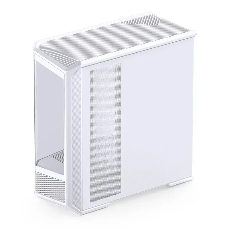 Computergehäuse Jonsbo D400 Midi Tower ATX Tempered Glass – Weiß