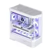 Computergehäuse Jonsbo D400 Midi Tower ATX Tempered Glass – Weiß