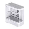 Computergehäuse Jonsbo D400 Midi Tower ATX Tempered Glass – Weiß