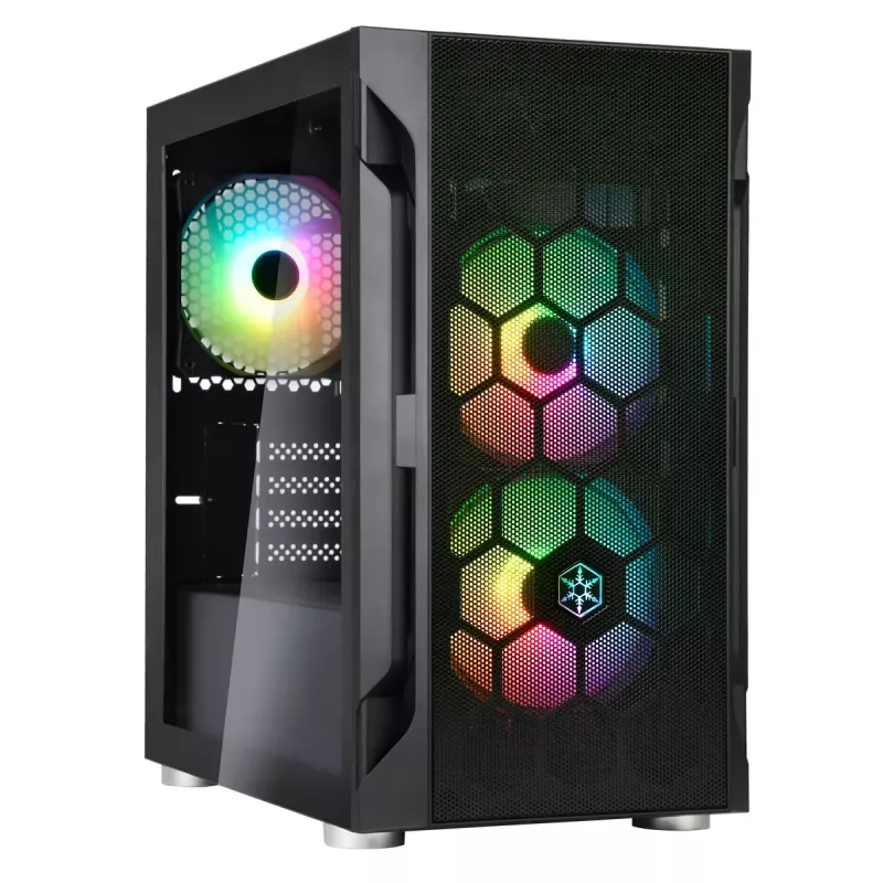 PC-Gehäuse Silverstone FARA H1M PRO Micro Tower Schwarz