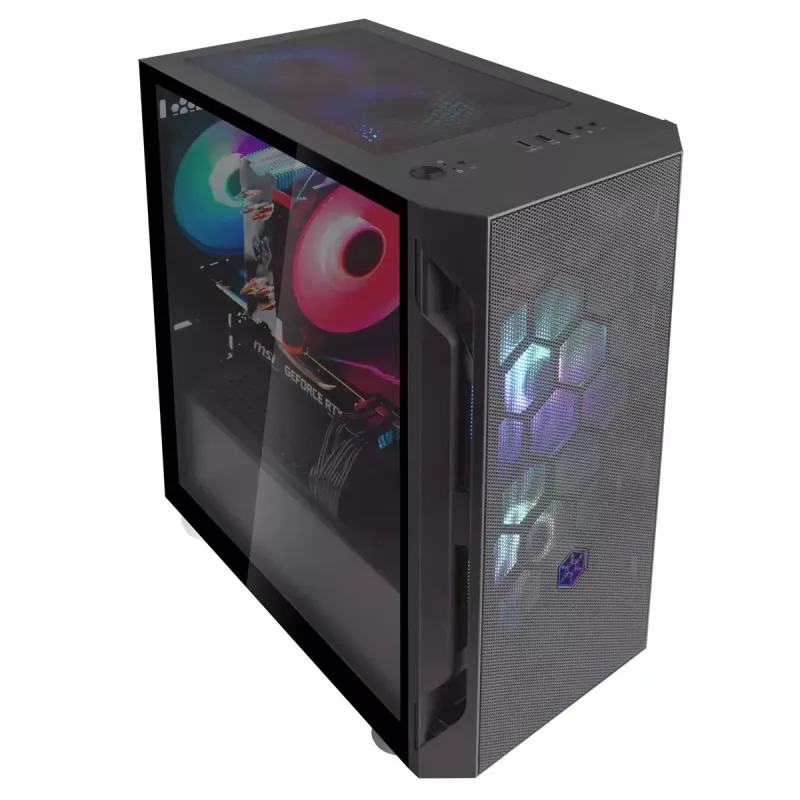PC-Gehäuse Silverstone FARA H1M PRO Micro Tower Schwarz