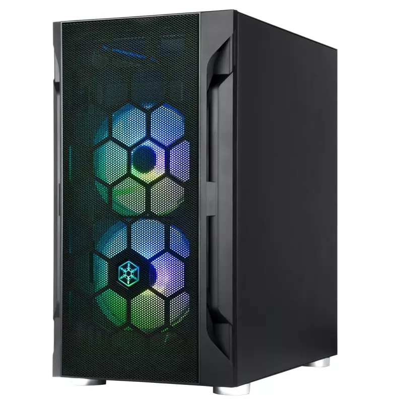 PC-Gehäuse Silverstone FARA H1M PRO Micro Tower Schwarz