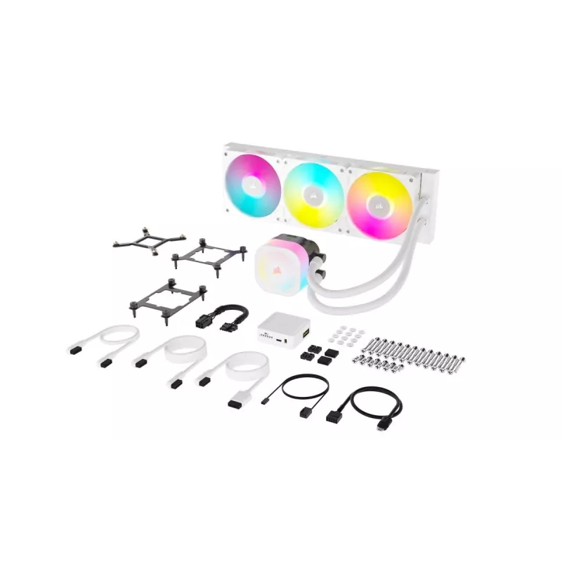 CORSAIR CPU-Kühler - Icue Link Titan 360 Rx RGB Aio Flüssigkeitskühler - Weiß