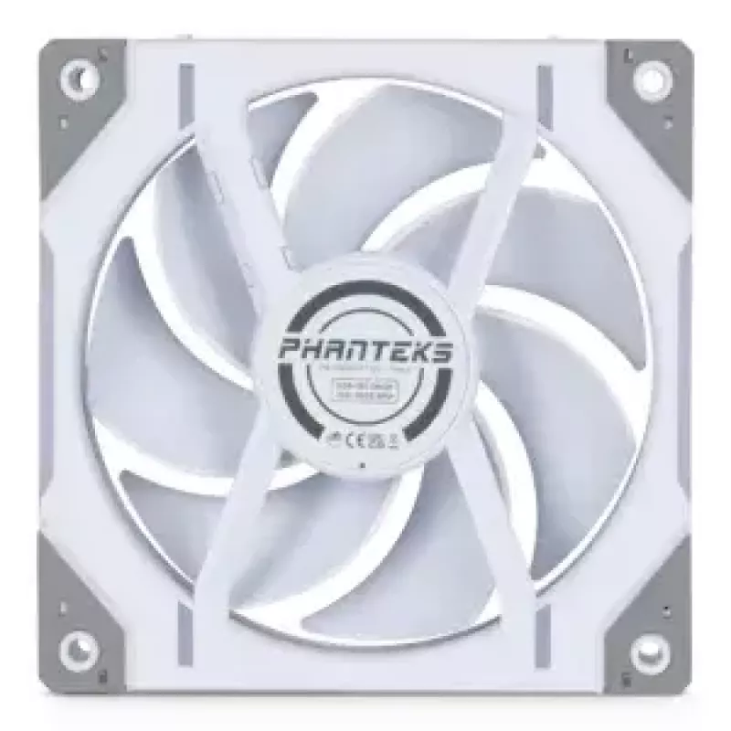 Lüfter Phanteks D30-120 12 cm Weiß 250-2000 RPM Fluiddynamisches Gleitlager