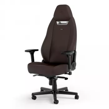 Gaming-Sessel noblechairs LEGEND — gepolsterter Sitz, braun, 520 mm Breite, 132–142 cm Höhe, 150 kg max