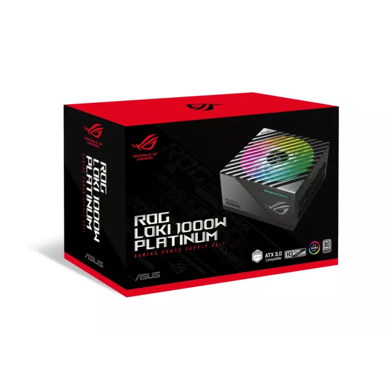 ASUS ROG Loki SFX-L 1000W Platinum Netzteil 24-polig ATX Schwarz, Silber