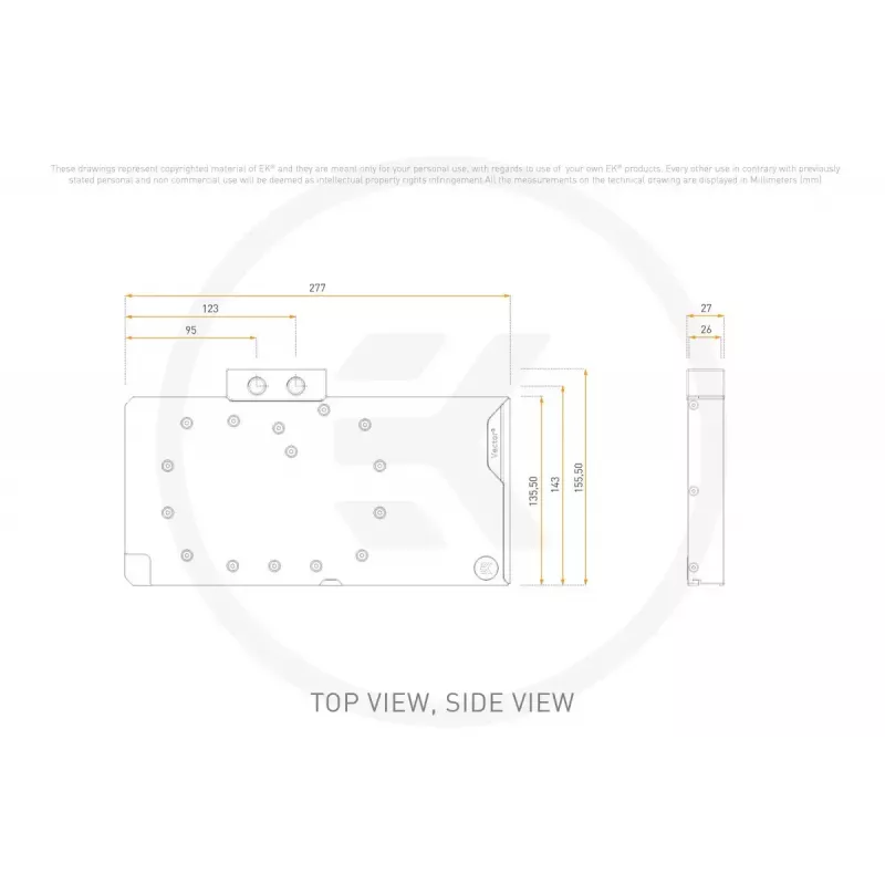 GPU-Wasserkühler ek water blocks EK-Quantum Vector3 Astral RTX 5090 D-RGB Acryl
