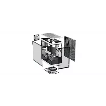 PC-Gehäuse HYTE Y40 Midi Tower Schwarz, Weiß