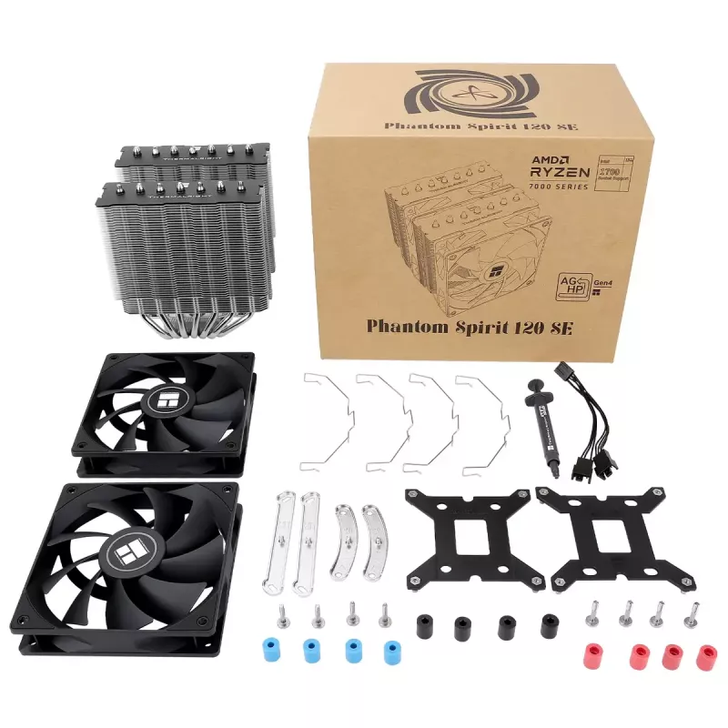 Luftkühler Thermalright Phantom Spirit 120 SE 12 cm Schwarz 66,17 cfm