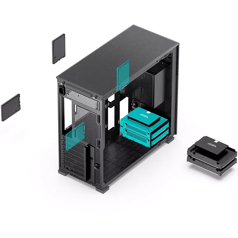 PC-Gehäuse Jonsbo D41 STD Midi Tower Schwarz