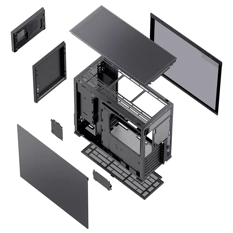 PC-Gehäuse Jonsbo D41 STD Midi Tower Schwarz