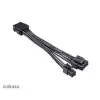 Adapterkabel Akasa AK-CBPW22-15 – 8-Pin-EPS auf 4-Pin-ATX, 15 cm