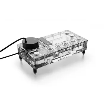Pumpe & Reservoir Alphacool Core Distro Plate Schwarz Transparent Acrylic Aluminium Ceramic Synthetic