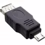 InLine Micro USB Adapter Micro-A male to USB Type A female 31600