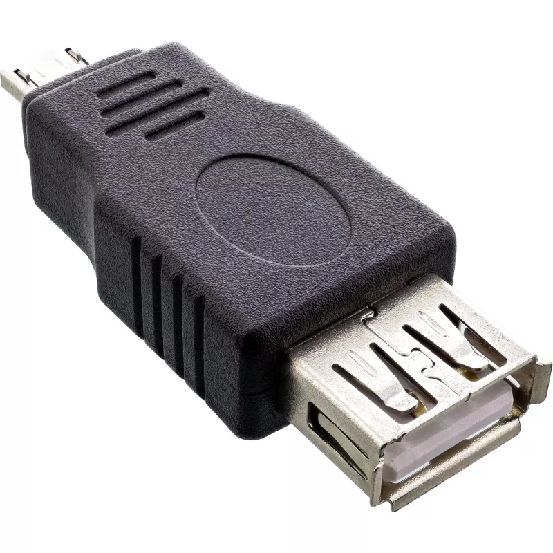 InLine Micro USB Adapter Micro-A male to USB Type A female 31600