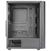 Aerocool DELTABKV1 ATX PC-Gehäuse RGB-Front, volles Seitenfenster, 12cm Lüfter, Schwarz