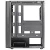 Aerocool DELTABKV1 ATX PC-Gehäuse RGB-Front, volles Seitenfenster, 12cm Lüfter, Schwarz