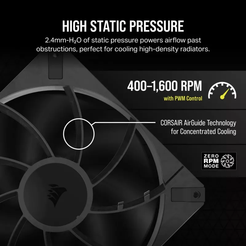 CORSAIR Lüfter - Rs Series Rs140 Max 140mm Einzelpackung