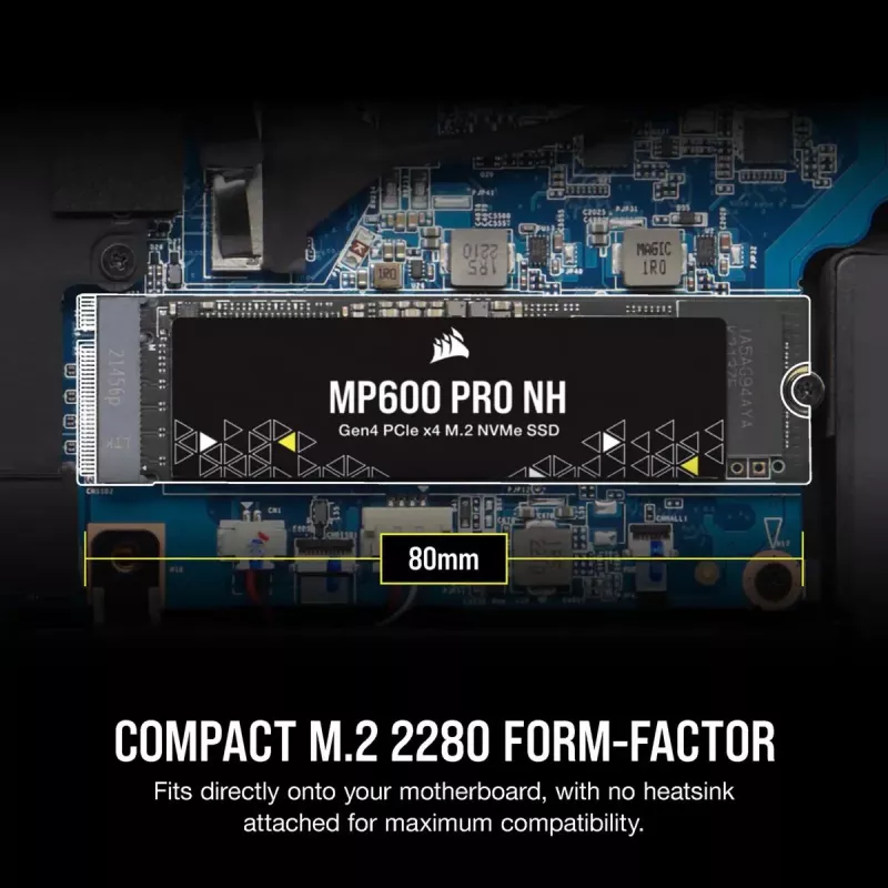 CORSAIR SSD - 4TB - MP600 Pro Nh PCI-E 4.0 (gen 4) x4 NVMe M.2