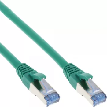 InLine Patchkabel S/FTP PiMF Cat.6A halogenfrei 500MHz grün 10m