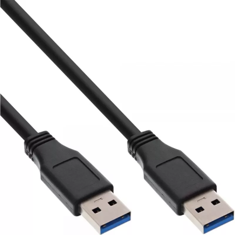 InLine USB 3.2 Gen.1 Kabel Typ A Stecker / A Stecker, schwarz, 5m