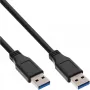 InLine USB 3.2 Gen.1 Kabel Typ A Stecker / A Stecker, schwarz, 5m