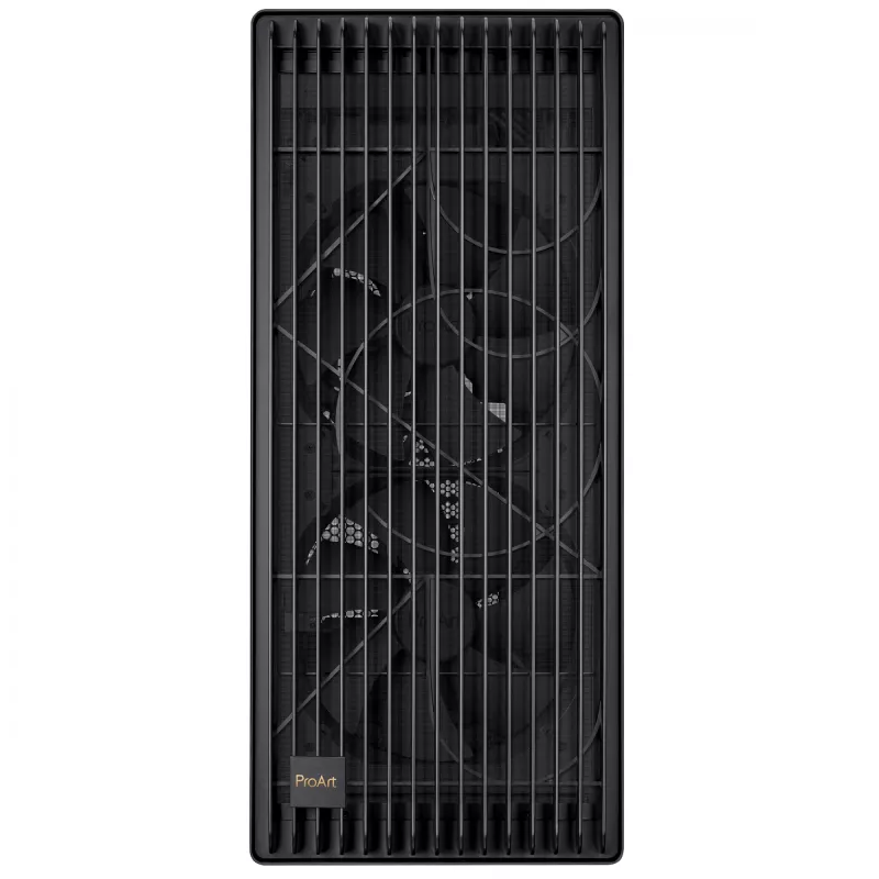 PC-Gehäuse ASUS ProArt PA602 Midi Tower Schwarz – ATX/EATX-Unterstützung, gehärtetes Glas, 2x 200-mm-Frontlüfter, 360-mm-Top-Radiator, GPU bis 450 mm