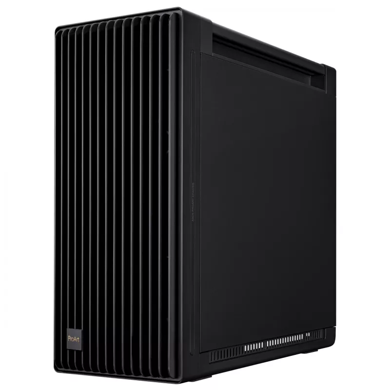 PC-Gehäuse ASUS ProArt PA602 Midi Tower Schwarz – ATX/EATX-Unterstützung, gehärtetes Glas, 2x 200-mm-Frontlüfter, 360-mm-Top-Radiator, GPU bis 450 mm