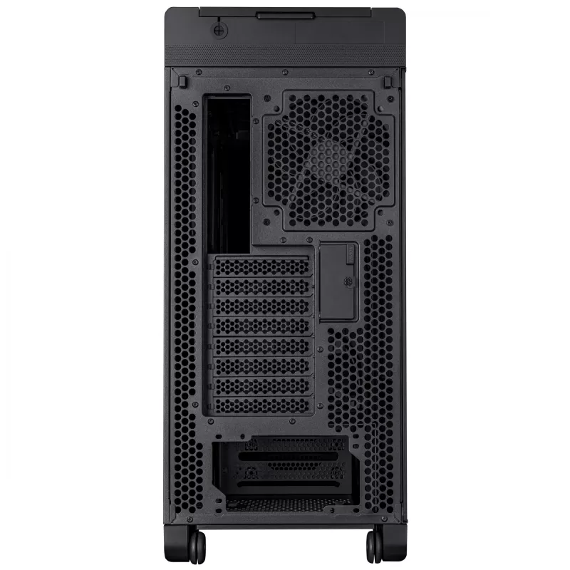 PC-Gehäuse ASUS ProArt PA602 Midi Tower Schwarz – ATX/EATX-Unterstützung, gehärtetes Glas, 2x 200-mm-Frontlüfter, 360-mm-Top-Radiator, GPU bis 450 mm