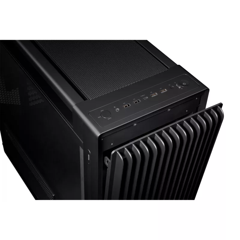 PC-Gehäuse ASUS ProArt PA602 Midi Tower Schwarz – ATX/EATX-Unterstützung, gehärtetes Glas, 2x 200-mm-Frontlüfter, 360-mm-Top-Radiator, GPU bis 450 mm