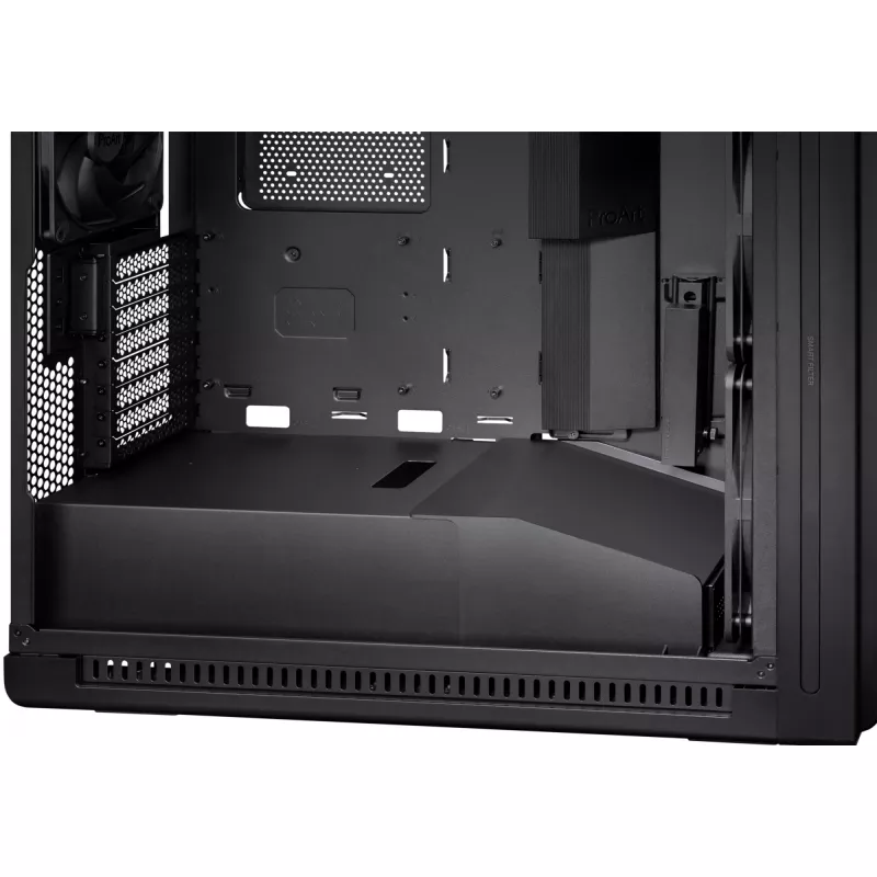 PC-Gehäuse ASUS ProArt PA602 Midi Tower Schwarz – ATX/EATX-Unterstützung, gehärtetes Glas, 2x 200-mm-Frontlüfter, 360-mm-Top-Radiator, GPU bis 450 mm
