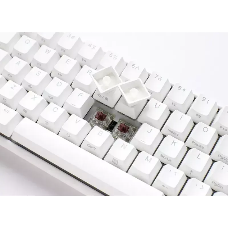 Ducky One 3 Mini Pure White Tastatur Gaming USB Deutsch 61 Tasten RGB LED