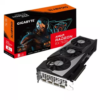 Grafikkarte GIGABYTE GAMING Radeon RX 7600 8 GB GDDR6, PCIe 4.0, 128-Bit, WINDFORCE 3X
