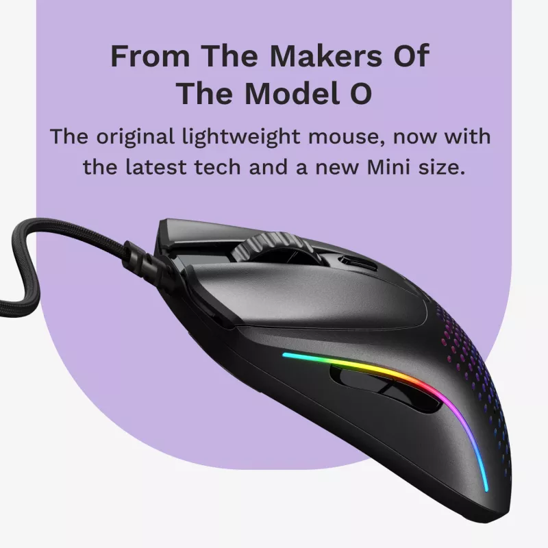 Gaming-Maus Glorious Gaming Model O 2 Mini Gaming-Maus RGB Schwarz
