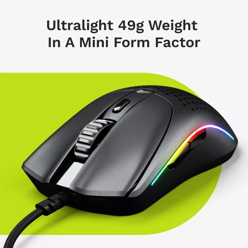Gaming-Maus Glorious Gaming Model O 2 Mini Gaming-Maus RGB Schwarz