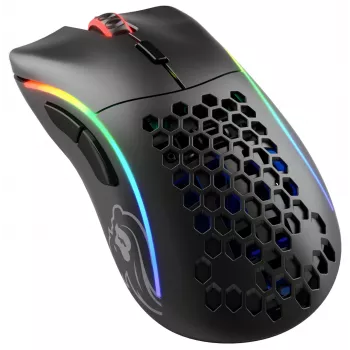 Glorious Gaming Glorious Model D Wireless – Mattschwarz, Rechtshänder, RF Wireless, 19000 DPI, Schwarz