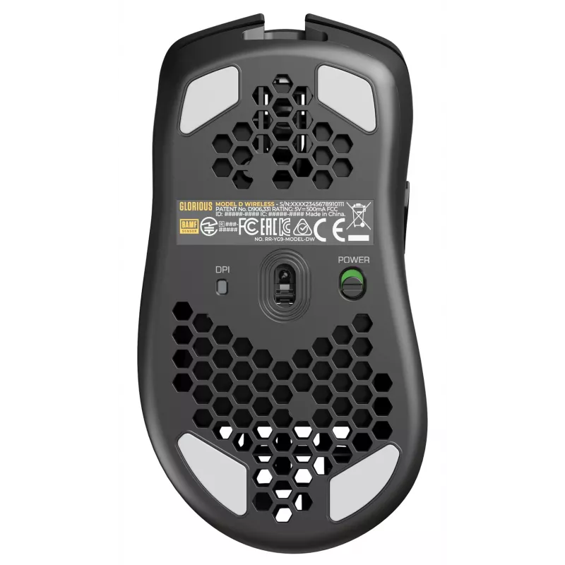 Glorious Gaming Glorious Model D Wireless – Mattschwarz, Rechtshänder, RF Wireless, 19000 DPI, Schwarz