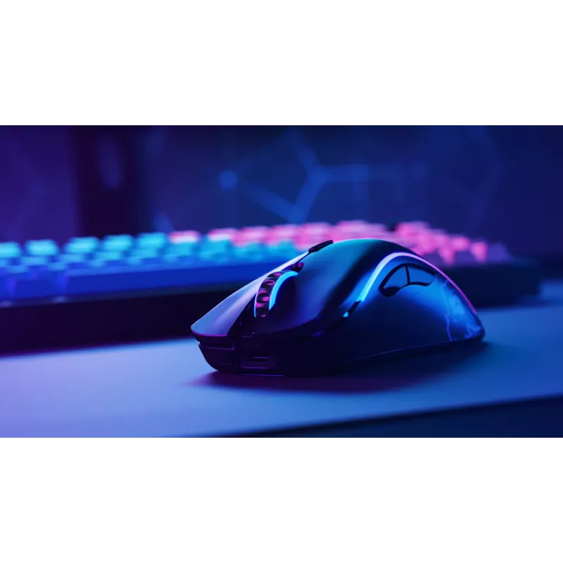 Glorious Gaming Glorious Model D Wireless – Mattschwarz, Rechtshänder, RF Wireless, 19000 DPI, Schwarz