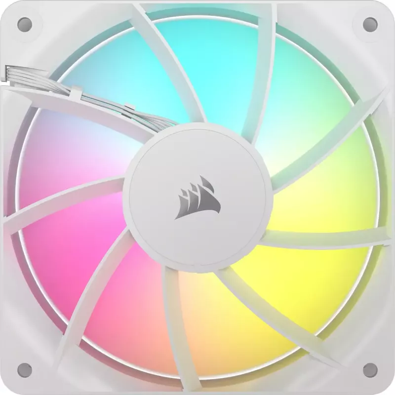 Fan Corsair RS120 ARGB 12 cm Weiß 420–2100 U/min 3 Stück
