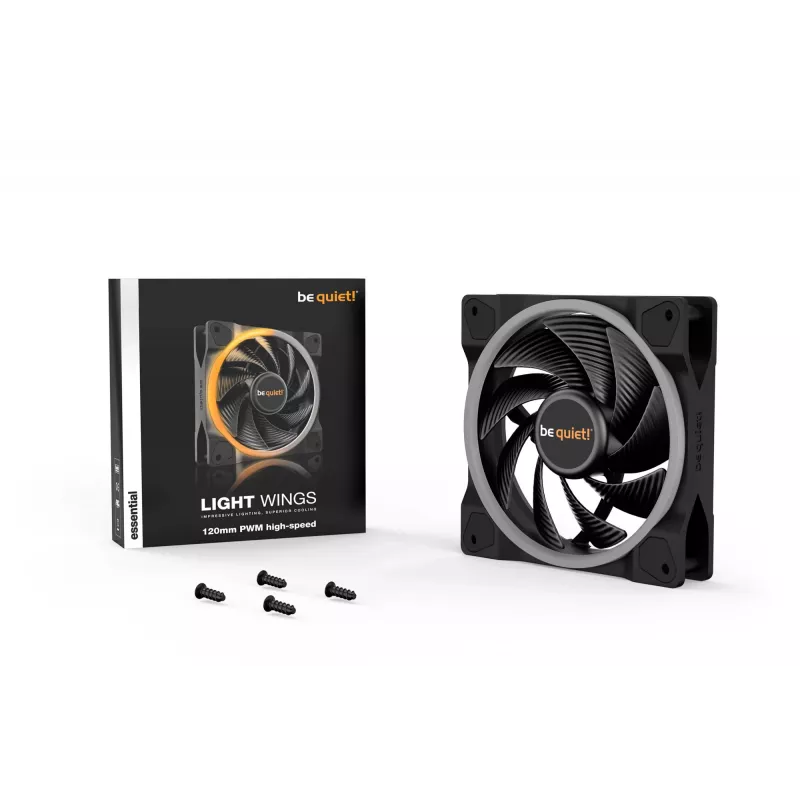 be quiet! Light Wings 120mm ARGB PWM High Speed Lüfter Schwarz