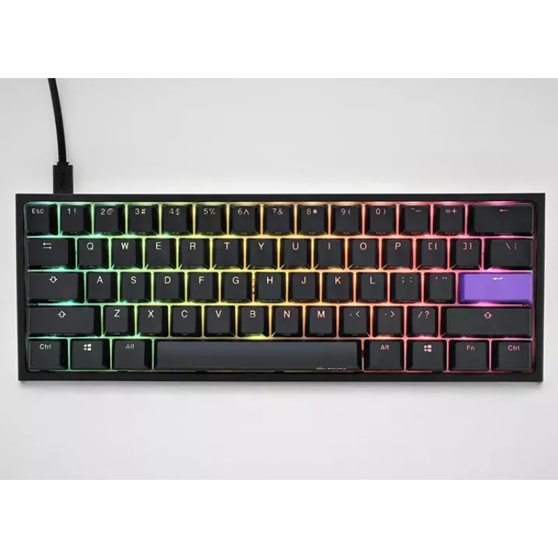 Ducky One 2 Pro Mini Tastatur Gaming USB QWERTY US Englisch Schwarz