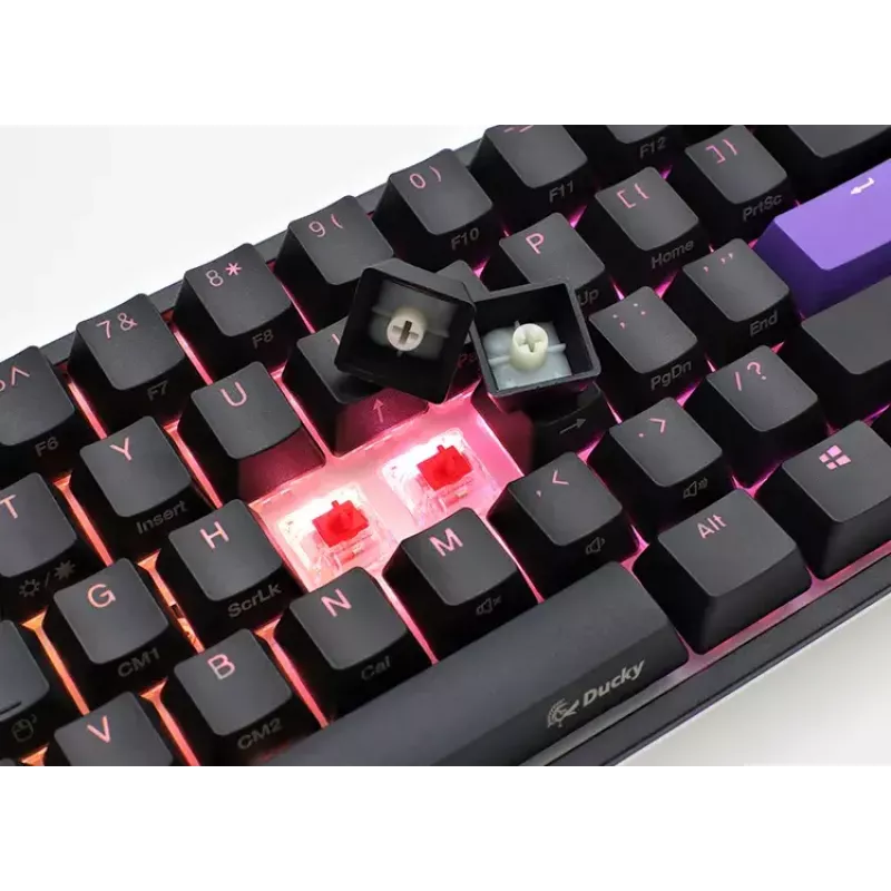 Ducky One 2 Pro Mini Tastatur Gaming USB QWERTY US Englisch Schwarz