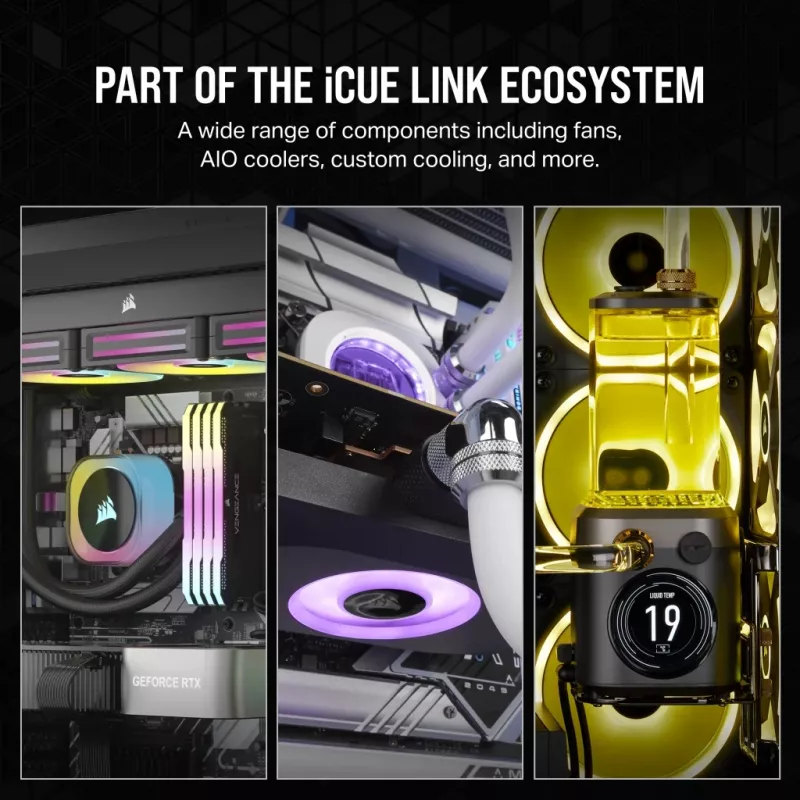 CORSAIR Rx Series iCUE LINK RX120 120-mm-Lüfter Triple-Fan-Kit